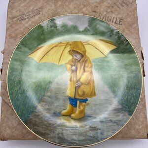 1987 Pemberton & Oakes Sunny Umbrella Plate 8.5" Robert Anderson w/ Box Series #